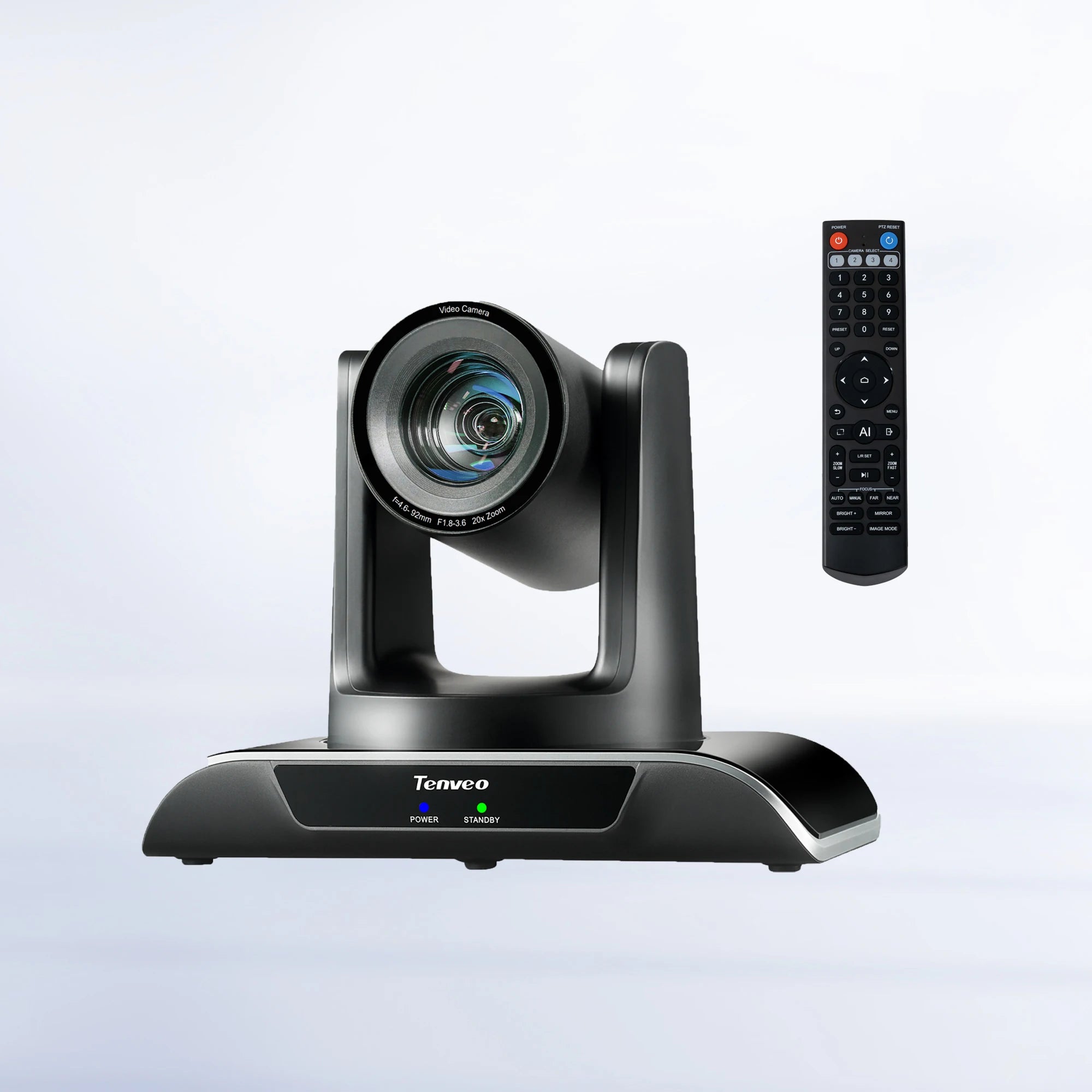 TENVEO VHD620A 20X Zoom AI Auto Tracking PTZ Conference Camera NDI  Church Conference Room LiveStreaming PTZ Camera