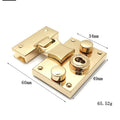 Light Gold Handbag Lock Clasp Accessories Metal Bag Hardware Twist Lock