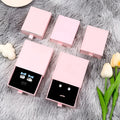 Custom Logo Rigid Jewelry Gift Necklace Drawing Box Package Slide Drawer Paper Box With Black Foam for Jewelry Packaging