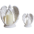Nordic White Resin Large LED Candleholder for Weddings Valentine's Day Electric Electric Boxed Home Decor Other Candle Holders