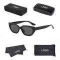 2024 New Sunglasses for Women Advanced Sense UV Protection Small Frame Korean Version Retro Cat Eye Glasses Sunglasses for Men