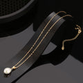 RINNTIN GPN24 Luxury Jewelry14K Gold Plated Pearl Necklace Women 925 Sterling Silver Baroque Freshwater Pearls Necklace MegaBDM