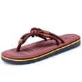 Men's Casual Non-Slip PU Leather Flip-Flops Sandals Chinese Flip-Flops Footwear with Comfortable Sole