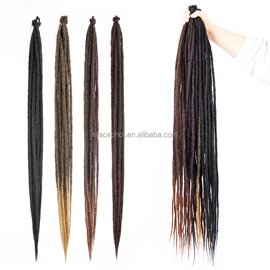 36 Inch Handmade Dreadlocks Crochet Hair Extensions Crochet Braids Maya Hip-hop Synthetic Soft Dreads Crochet Braids Hair