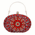 New Rhinestone Sun Flower Diamond Full Diamond Goose Egg Dinner Clutch Dress Cheongsam Banquet Evening Bag