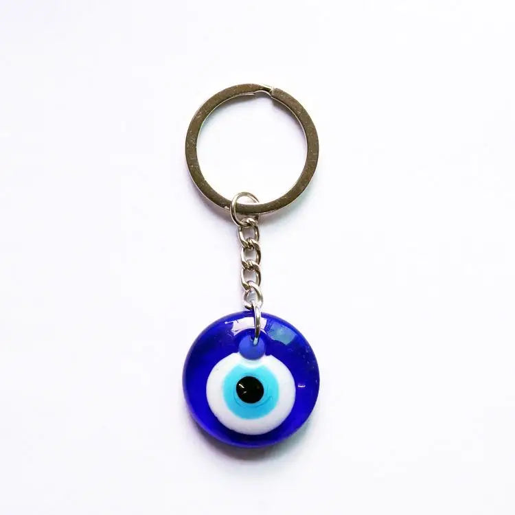 Promotion Turkish Blue Evil Eye Keychain Evil Eye Pendant Glass Key Chain Charms Key Ring Hanging Ornament Jewellery Accessories