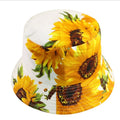 Design Your Own Fashion Reversible 100% Cotton Spring Flower Print Pattern Womens Bucket Hat