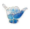 Nursery Room Decor Surf Wall Decor Hang Loose Sign Hawaii Aloha Surfer Hand Shape Finger Shaka Wooden Wall Sign