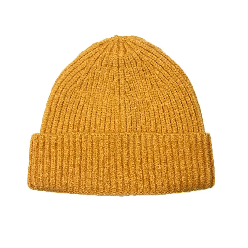 Manufacturers Wholesale Custom Recycled Acrylic Knit Melon Docker Trade Skull Cap Short Fisherman Beanie Hat