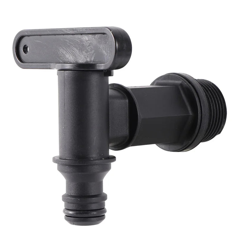 Bucket Tap 3/4" Thread Plastic IBC Tank Tap 1000L IBC to Adapter Fittings Connection Irrigation Hose Switch Valve Garden