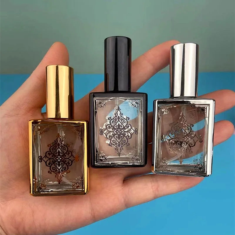 15ml Electroplating UV Perfume Bottle Glass Aluminum Spray Perfume Separate Bottle Makeup Water Spray Bottle