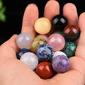 20mm Natural Stone Crystal Sphere Ball Reiki Healing Quartz Gemstone Sphere Chakra Mineral Specimen Globe Home Wedding Gift MegaBDM
