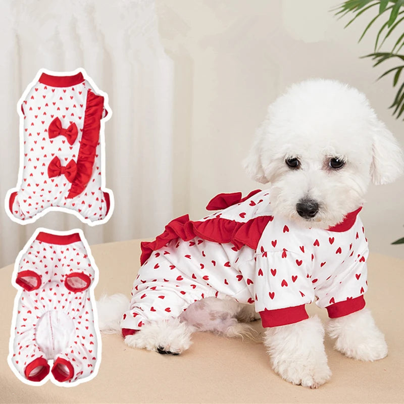OEM ODM Small Dogs Coat Chihuahua Puppy Jacket Polyester Pet Sweater with Printed Pattern Dog Clothes Jumpsuit