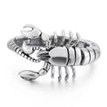 Fashion Custom Man Jewelry Animal Scorpion Stainless Steel Bracelet Silver Man Bangle