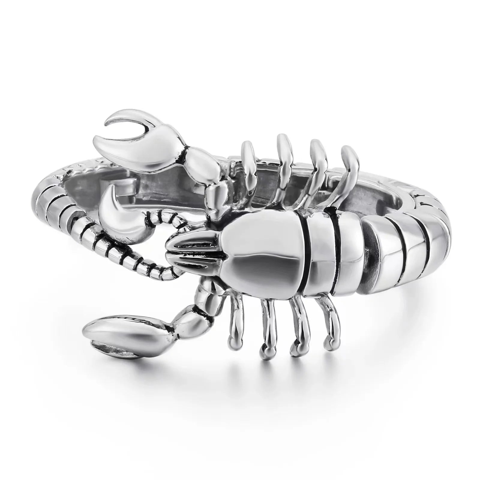 Fashion Custom Man Jewelry Animal Scorpion Stainless Steel Bracelet Silver Man Bangle