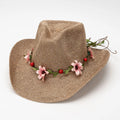 New Style Rhinestone Straw Hat Women's Summer Sunshade Beach Wide Brim Hat New Travel Sun Hat Handmade DIY Accessories