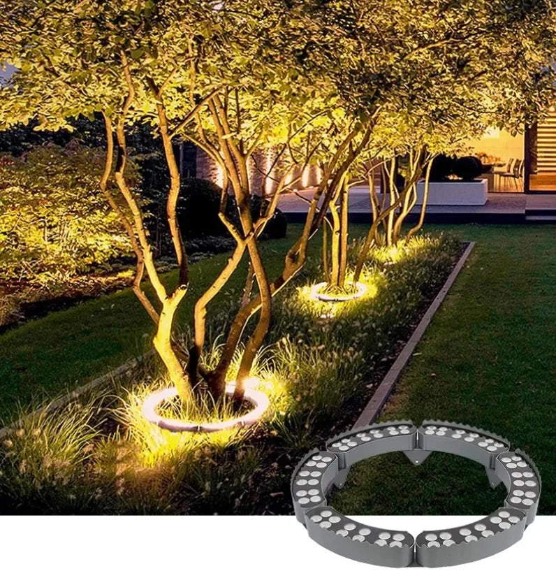 New Outdoor Garden IP65 Waterproof Rgb Automatic Color Change Post Projection Lamp Led Tree Holding Light