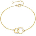 Hot Sale Charm Gold Plated Round Pearl Heart-Shaped Bracelets
