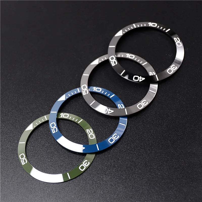 Custom Black Blue Green Ceramic Bezel Inserts Price Diameter 38.7 mm Accessories for 41mm Langines Hydroconquest Wrist Watch