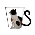 Fashion Glass Coffee Cup Eco Friendly Drinkware Single  Wall Cat Shape  Cups Borosilicate Mugs
