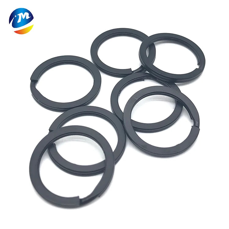 Wholesale DIY Key Chain Keyrings Stainless Steel Split Key Rings with Round Edge Style Zinc Plated Galvanized Iron Material