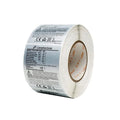 Custom Printed Cosmetics Brand logo Waterproof Packaging Adhesive Paper Stickers Label Rolls for Cosmetics Packaging Custom