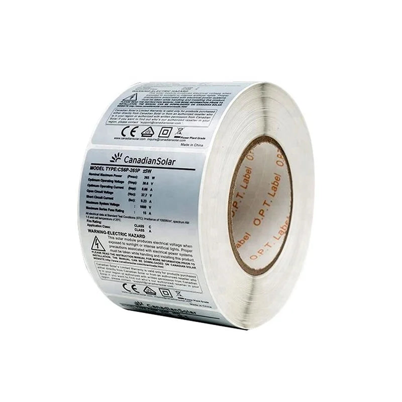 Custom Printed Cosmetics Brand logo Waterproof Packaging Adhesive Paper Stickers Label Rolls for Cosmetics Packaging Custom