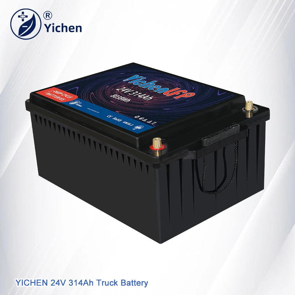 24V 314Ah LiFePO4 Semi-Solid State Battery Pack 6000 Cycles Built-in BMS CE Certified -20-65 10-Year 3-Year Warranty Boat Marine