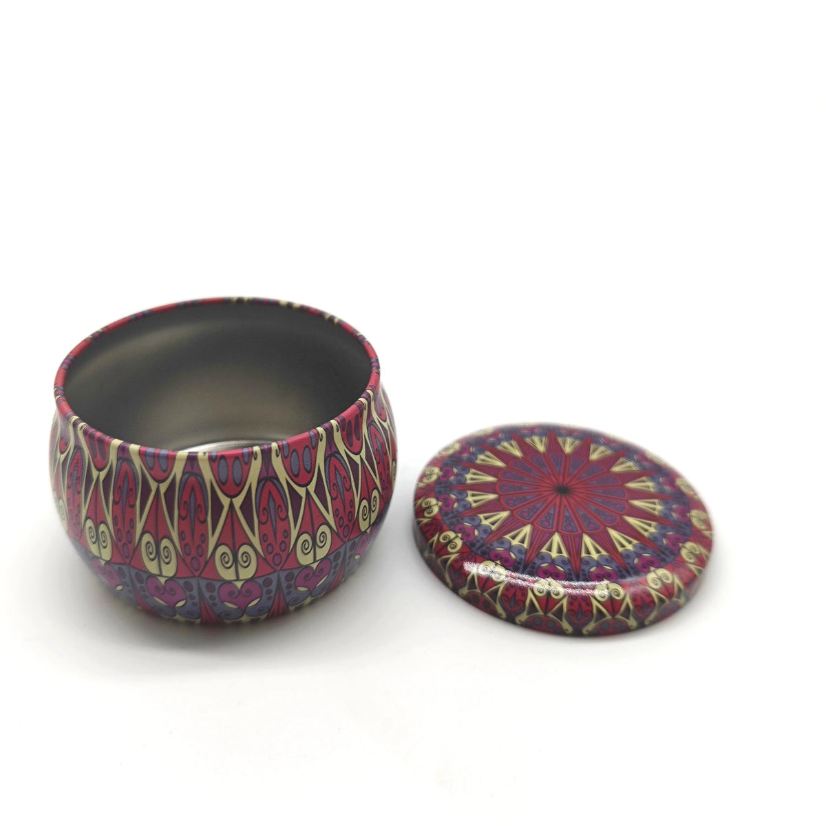 Good Quality Wholesale Manufacturer Customized Printing Food Safe Round Shape Big Belly Tea Candle Boxes Tinplate Box