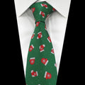 Christmas Theme Silk Tie Jacquard Printed Christmas Tree Santa Claus Snowflake 8cm Neckties Cravatas