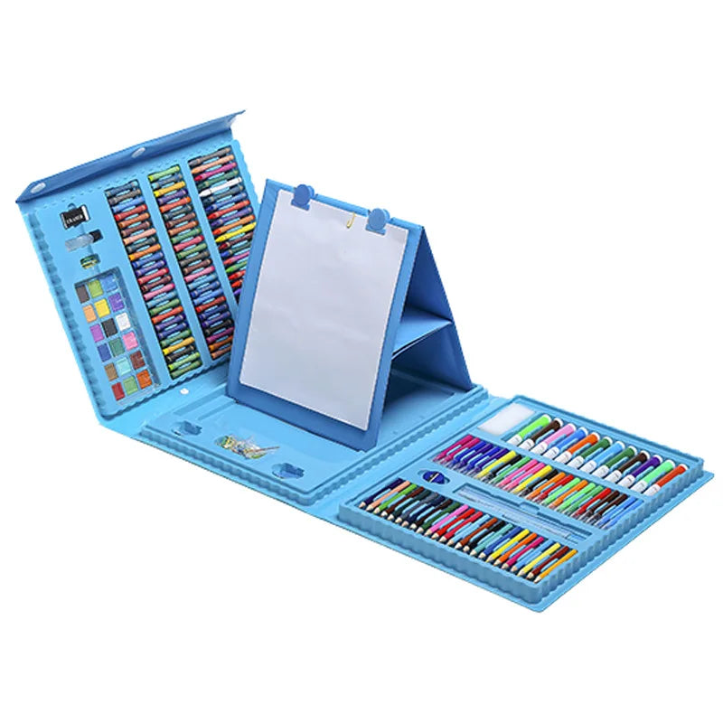 208pcs Eco-Friendly Art Crafts Set School Children Stationery & Painting Gift Sets for Girls & Boys for Christmas