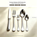18/10 Stainless Steel Luxury Wedding Steak Cutlery Set with High Mirror Polish Classic Vintage Flatware for Restaurant Hotel