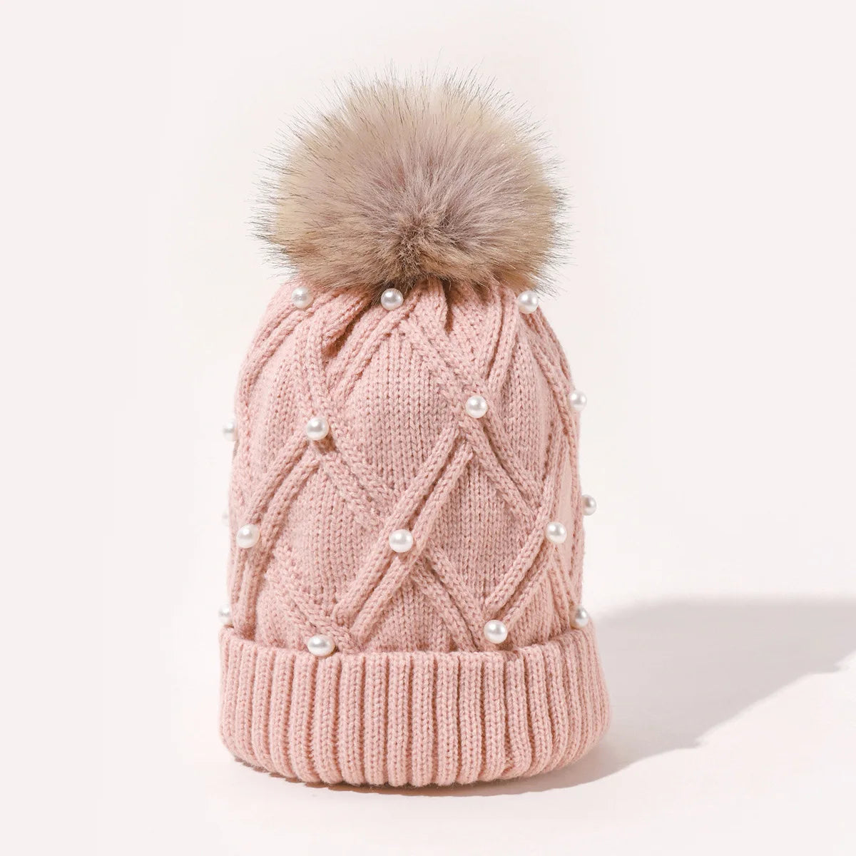 10CM Luxury Designer Winter Hats for Woman Warmly Pompom Beanies