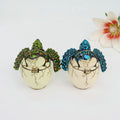 SHINNYGIFTS Enamel Eggshell Turtle Decorative Box Baby Turtle Desktop Ornament Scenic Spot Souvenir Wholesale