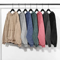 Puff Printing Hoodie Oversized Blank Stone Acid Vintage Wash Essentials Hoodie 500gsm Heavy Plain Custom Heavyweight Distress