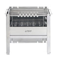 Portable Stove Stainless Steel Folding  BBQ Grill Wood Burning Stove for Picnic Garden Camping Backpacking Camping BBQ Tools