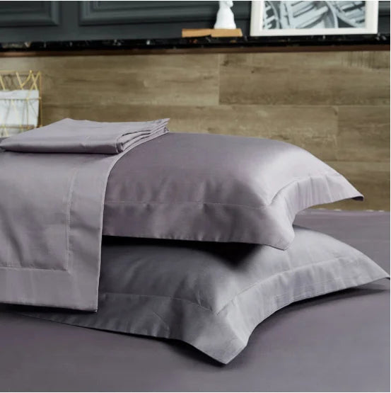 Wholseprice Pillow Case Pure Color Advanced 100% Cotton Pillow Cover Soft Hotel Collection Bed Pillows Cover for Sleeping