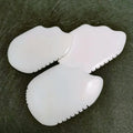 DIY Crystal Crafts Gua Sha Custom Logo Massager Body Facial Tool White Jade Guasha Jade Roller Stone Gua Sha Set
