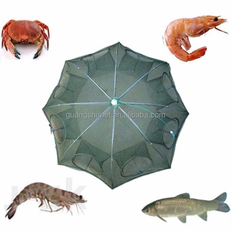 Factory Sell Square/Round Spring Type Pot Crab Trap Fish Cage