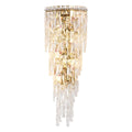 Stainless Steel Living Room Crystal Wall Lamps Elegant Hotel Application Wall Sconces