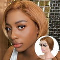 Factory Wholesale 13x4 Full Transparent for Lace Front for Cut Short Wig Brazilian Remy Human Hair Glueless for Black Women