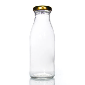 250Ml 500Ml 1000Ml Food Grade Clear Glass Milk Bottle With Cap Milk Packaging in Glass Bottles