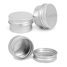 Mini Empty Round Cosmetic Cream Aluminium Lip Balm Jar Round Aluminum Jar Empty Box Tin Can
