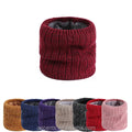 Mens Winter Scarf Warm Knit Neck Warmer with Thick Fleece Lined Neck Gaiter for Women Outdoor Use Short