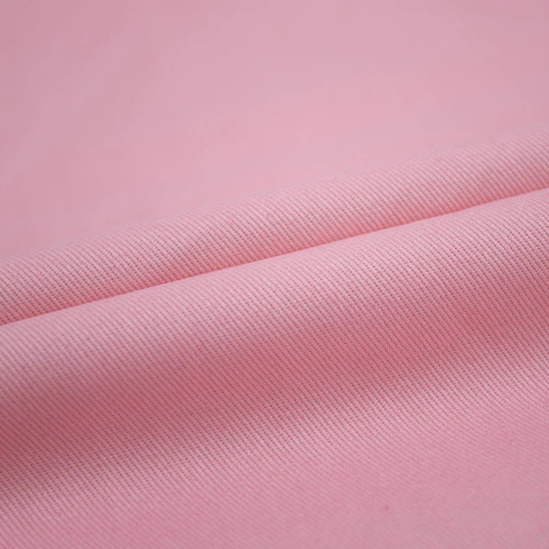 Factory Price 9oz 100% Cotton Twill Woven Washable Heavyweight pink Denim Fabric for Boys & Girls Jeans Anti-Pill