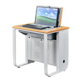 Metal Multimedia Classroom Training Room Flip up Revolving LCD Monitor Computer Desk
