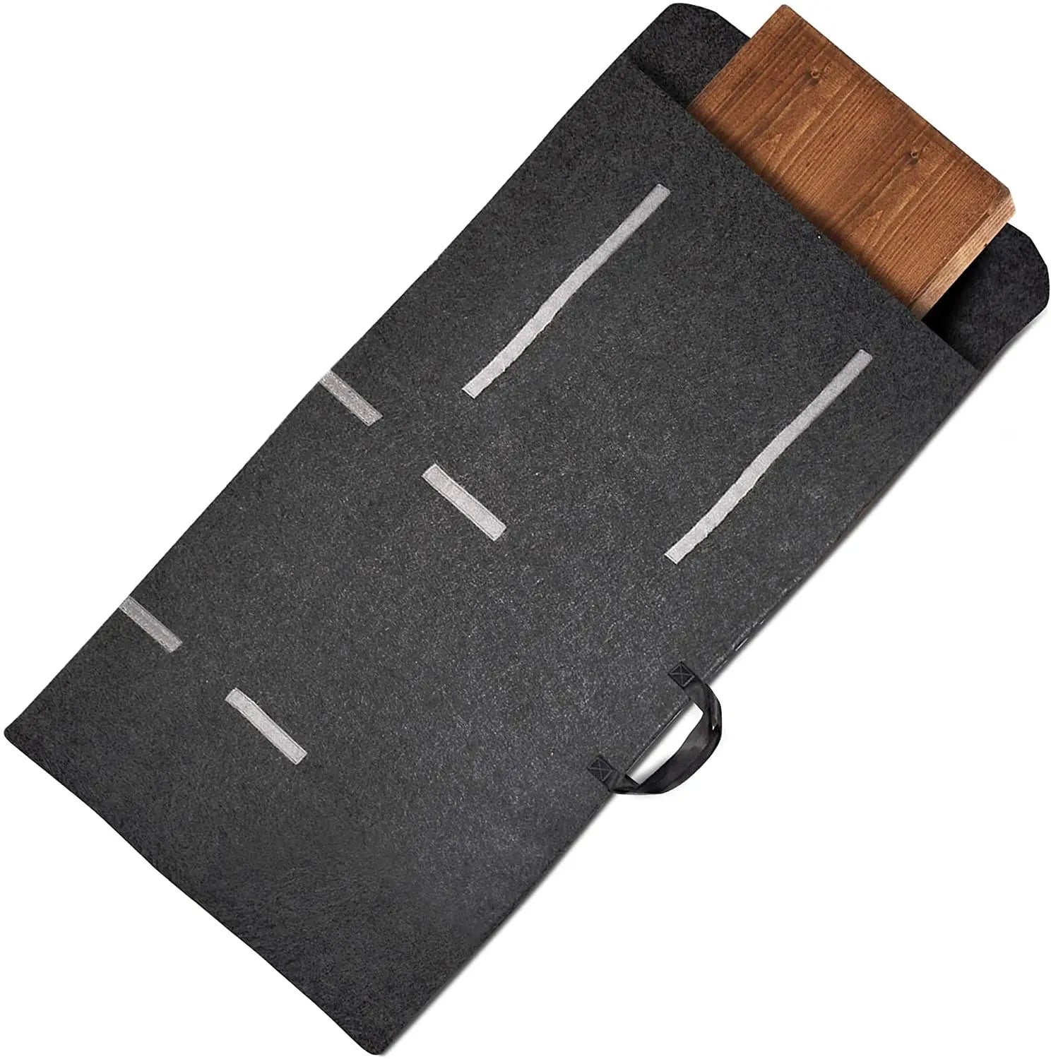 Ultra Soft and Scratch Resistant Table Pad Storage Bag Felt Dining Table Leaf Large Storage Bag with Handle