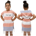 Wholesale  Quick Dry Sand Free Turkish Cotton Hooded Poncho Towel Beach Towel Robe for Kids Adults Bath