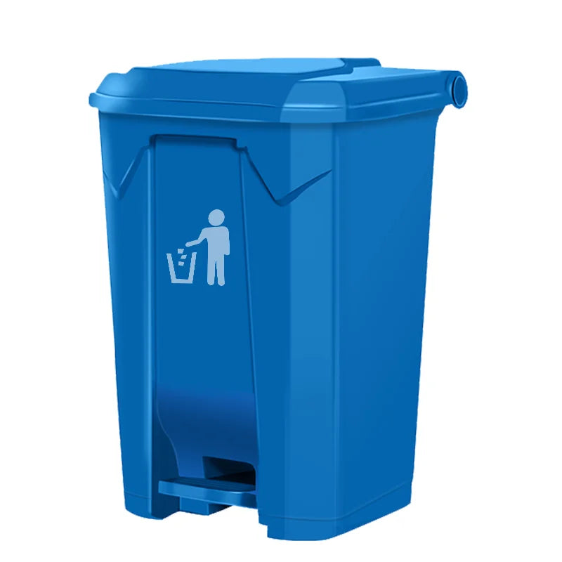 LEADLOONG Shaking Lid Design Plastic Dustbin Foot Pedal Structure Waste Bin Trash Can for Storage Bucket