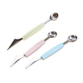 Kitchen Tools Ice Cream Spoon Vegetable Fruit Carving Knife Stainless Steel Fruit Digger Melon Baller Scoop